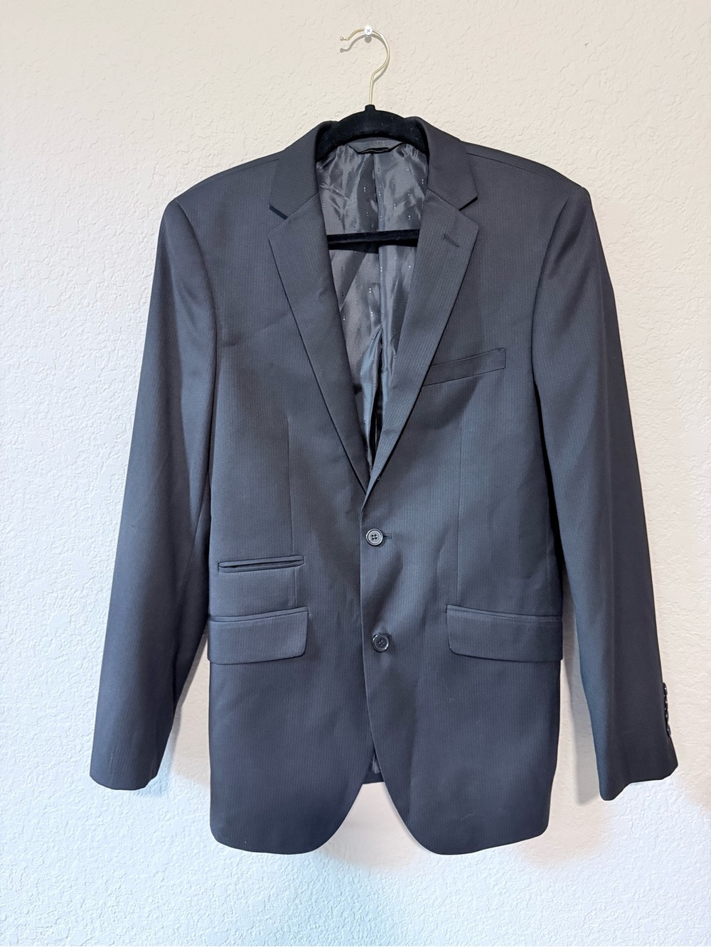 Profile Black - Men's Black Tailored Sport Coat Blazer 38R
